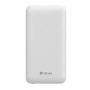 Power Bank with 4 Built-in Cables 10000 mAh - Devia Kintone Series - White