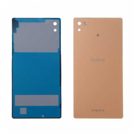 Vitre arrière Sony Xperia Z3 Plus (E6553) Or- Avec logo + Adhesif