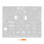 Kit de Reballage LCD3 BGA Pour iPhone 6S - 14 : Ecran LCD, Puce Face Dot IC, Filet à Souder en Etain