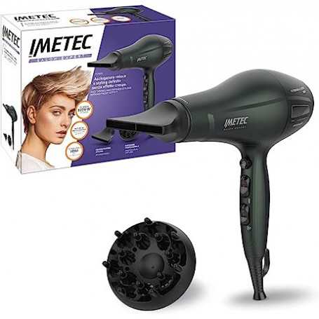 Sèche-cheveux Imetec Salon Expert p3 3600 avec moteur professionnel et accessoires(Reconditionné)