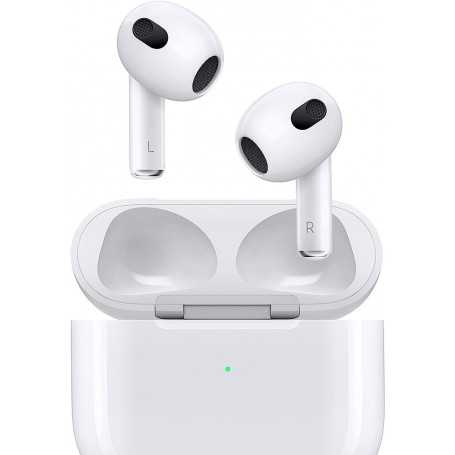 AirPods sans fil Apple (3ᵉ génération) avec Boîtier de Charge Lightning (2022)(Reconditionné)