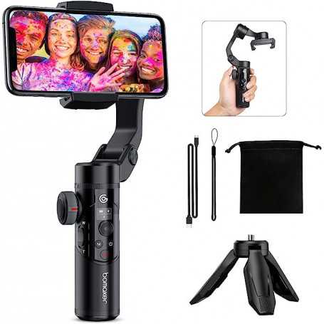 Stabilisateur de téléphone Portable à 3 Axes avec trépied(Reconditionné)