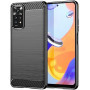 Coque en fibre de carbone pour Xiaomi Redmi Note 11 Pro/Note 11 Pro 5G - Design flexible et résistant aux chocs(Reconditionné)