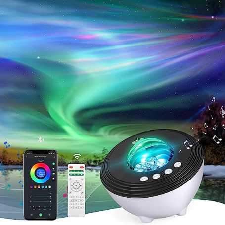 Projecteur Étoiles Aurora Galaxies avec Haut-parleur et Contrôle Vocal(Reconditionné)
