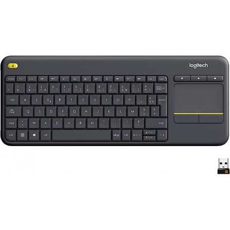 Clavier sans fil AZERTY K400 Plus - Logitech  (Reconditionné)