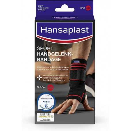 Bandage de poignet Hansaplast Sport pour soutien et protection, taille L/XL(Reconditionné)