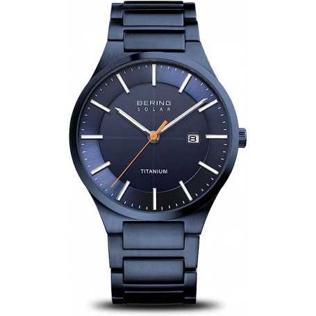 Men's solar watch BERING with titanium strap and sapphire crystal (Refurbished)