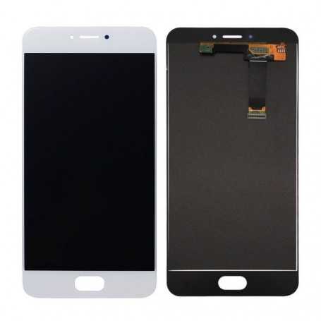 Ecran Meizu MX6 Blanc Vitre Tactile + LCD