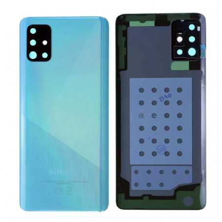 Rear Glass Samsung Galaxy A51 (A515F) Prism Blue Without Frame Lens (Original Disassembled) - Grade AB