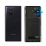 Vitre arrière Samsung Galaxy S10 Lite Noir Sans Contour Lentille (Original Démonté) - Grade AB