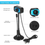 Mini USB Desk Camera with Micro and Integrated Led