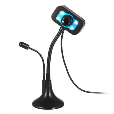 Mini Caméra de Bureau USB avec Micro et Led intégrée