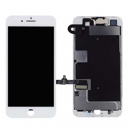 Ecran Complet iPhone 8 Blanc Prémonté avec Caméra avant + Ecouteur Interne (Compatible complet)