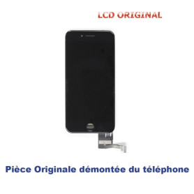 Ecran iPhone 7 Noir/Blanc Démonté du Téléphone - LCD RETINA ORIGINAL + Vitre Tactile sur Chassis