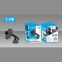 Universal Car Phone Holder with Suction Cup 2 in 1 - Car Bracket LX-26 - Black.