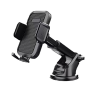 Universal Car Phone Holder with Suction Cup 2 in 1 - Car Bracket LX-26 - Black.