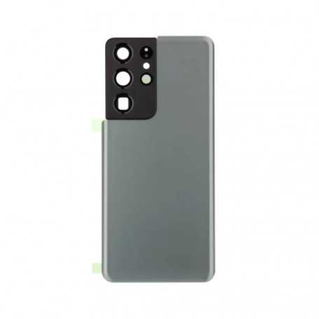 Rear Glass Samsung Galaxy S21 Ultra 5G (G998B) Grey (No Logo)