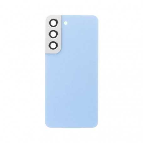 Rear Glass Samsung Galaxy S22 5G (S901B) Blue (No Logo)