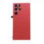 Rear Glass Samsung Galaxy S22 Ultra 5G (S908B) - Red (No Logo)