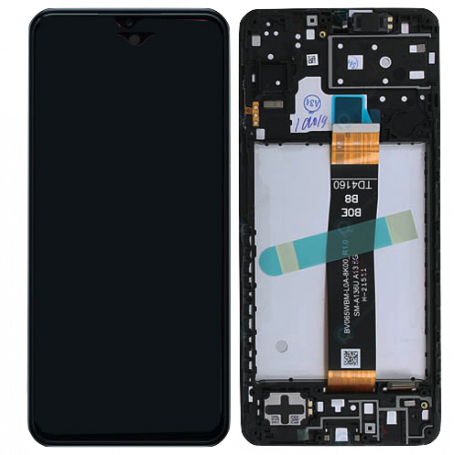 Ecran Samsung Galaxy A13 5G (A136U) Noir + Châssis (Service Pack)