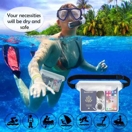 Large Transparent Waterproof Phone Pouch