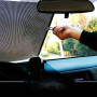 Pare-soleil Rétractable Automatique pour Vitre de Voiture Noir Point 50*125