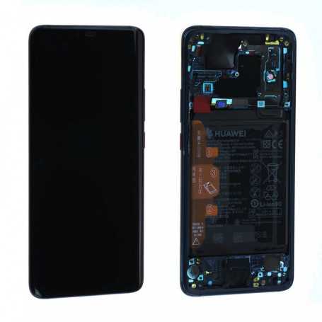 Ecran complet Batterie Huawei Mate 20 Pro (LYA-L09) Noir LCD+ Vitre Tactile Sur Chassis Original