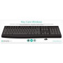 Pixika PXKCARE Antibacterial and Self-Decontaminating Wireless Keyboard English QWERTY - Black