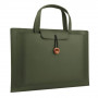 Sac en Similicuir pour Ordinateur Portable BINJK 15-16 Pouces - Vert