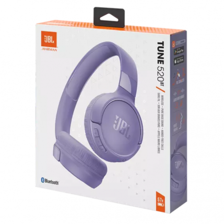 Earphone Bluetooth JBL Tune 520BT - JBLT520BTPUR  - Purple