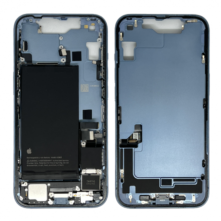 Frame iPhone 14 Blue - Charging Connector Battery without Back Glass (Original Dismantled) - Grade B