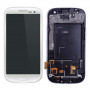 Ecran Samsung Galaxy S3 (i9300) Blanc LCD+Home Sur Chassis (Compatible)