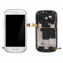 Ecran Samsung Galaxy S3 MIni (i8190) Blanc LCD+Home Sur Chassis (Compatible)