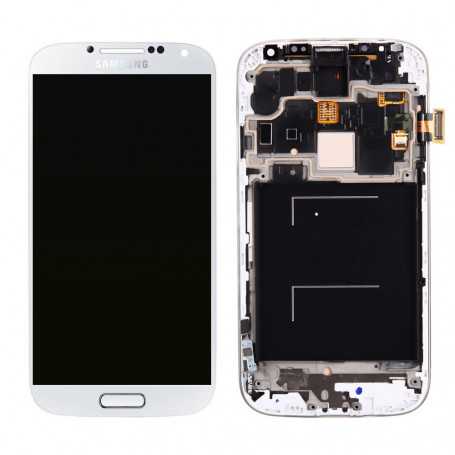 Ecran Samsung Galaxy S4 (i9505/i9500) Blanc LCD+Home Sur Chassis (Compatible)