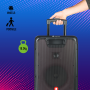 Enceinte Bluetooth NGS Wild Rave 2 avec microphone 300W - Noir