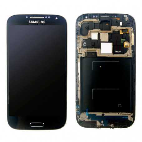 Ecran Samsung Galaxy S4 (i9505/i9500) Noir LCD+Home Sur Chassis (Compatible)