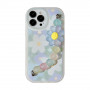 Coque de protection à motif fleurs délicats avec colliers en forme de fleurs (Mayline)