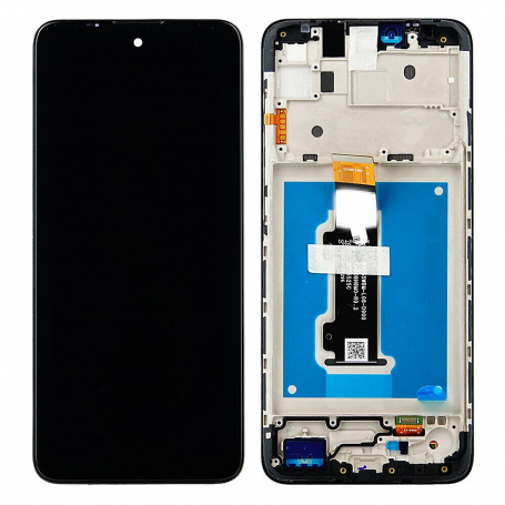 Screen Motorola Moto E40 With Chassis Black (Service Pack) - 5D68C19457