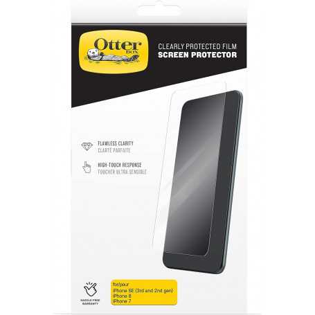 Film Protection d'Ecran OtterBox iPhone SE  2/3/6/7/8 Génération - Transparent