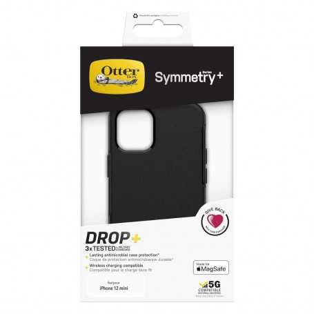 Coque de Protection Noir OtterBox Pop Symmetry + iPhone 12 mini