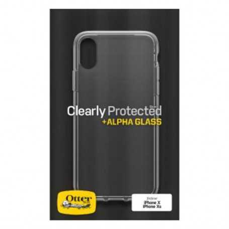 Pack de Coque de Protection + Verre Trempé OtterBox Clearly Protected Skin iPhone Xs / X