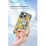Protective Case with Diamond Devia Summer Flower Series for iPhone - Yellow