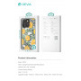 Coque de Protection avec Diamant Devia Série Fleur d'été pour iPhone - Jaune