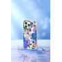 Coque de Protection avec Diamant Devia Série Fleur d'été pour iPhone - Violet
