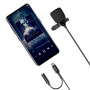 Microphone Filaire Devia Smart Series - Son Clair et Précis - Jack 3.5 MM Noir pour Streaming et Podcasting