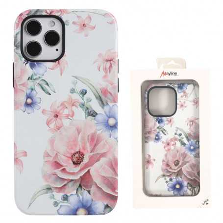 Coque de Protection en Double Marbrée pour iPhone - Rose (Mayline)