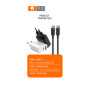 Kit Chargeur USB-C + USB (20W + 18W) Cable USB-C vers Lightning - Blanc (WUW T72)