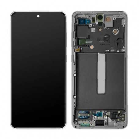 Screen Samsung Galaxy S21 FE (G990) Black + Frame (Original Disassembled) - Grade B