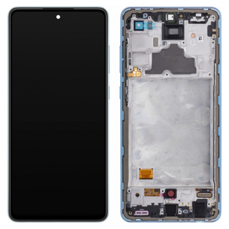 Screen Samsung Galaxy A72 4G/5G (A725F/A726B) Blue + Chassis (Original Disassembled) - Grade A