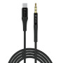 Audio Cable / Lightning - Devia Ipure Series - Type-C to 3.5mm - Black